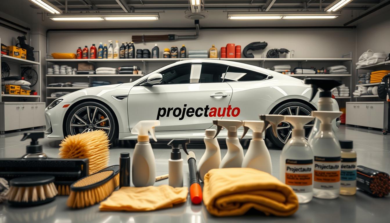 汽車玻璃鍍膜前，洗車用品 深層去油程序