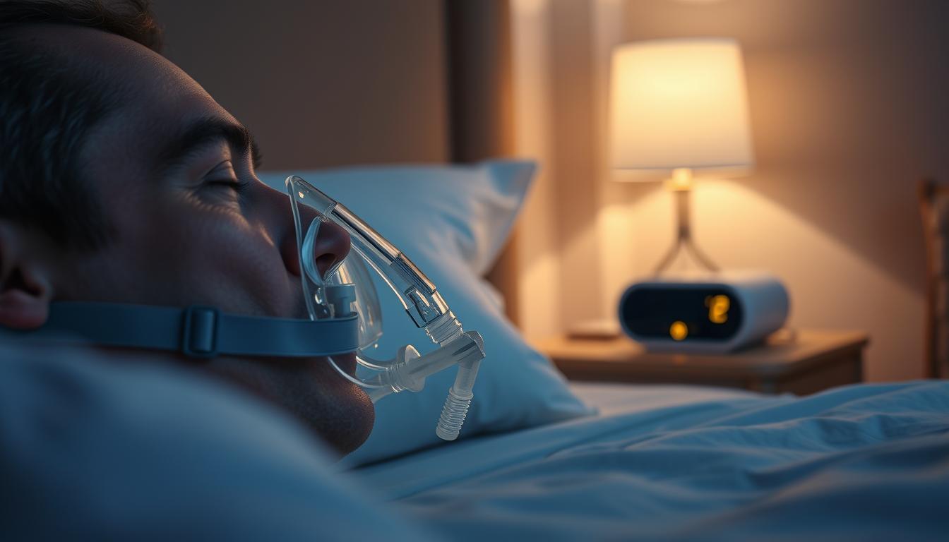 當患者在深夜熟睡時因為劇烈翻身而導致 呼吸機 面罩嚴重移位，機身內置的漏氣警報（Leak Alert）如何發揮提醒作用？